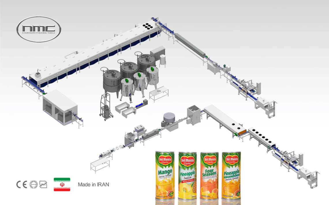 Pulped Juice Production and Packing Line