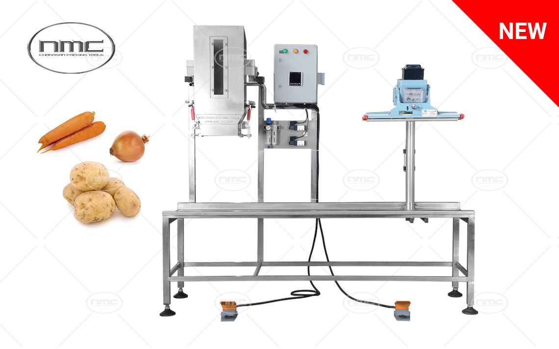 weighing and packing machine for vegetables